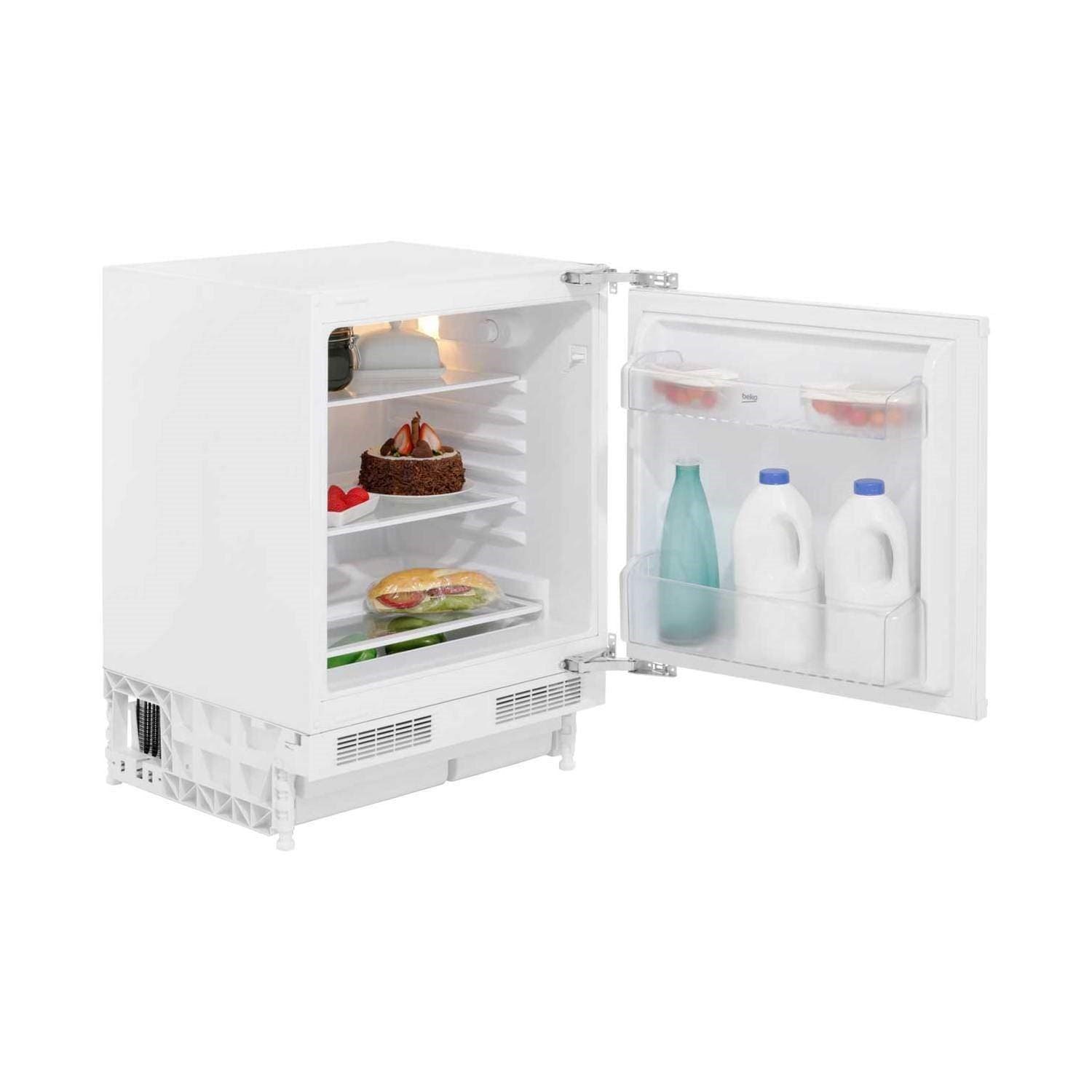Beko BL21 Integrated Under Counter Fridge - Fixed Door Fixing Kit - White [Energy Class A+]