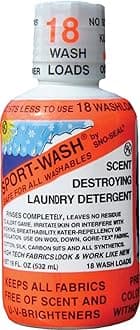 Atsko Sno-Seal Sport-Wash Laundry Detergent (18-Fluid Ounce Bottle, 18 Wash Loads)