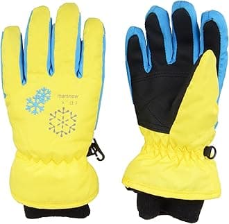 TRIWONDERKids Ski Snow Gloves Winter Cold Weather Windproof Warm Snowboard Sport Mittens for Boys Girls