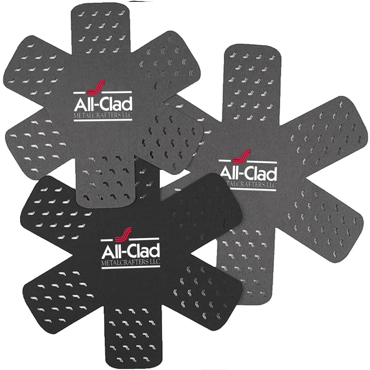 Textiles All-Clad Textiles, 3-Piece Set Cookware Protectors, Black/Grey, 3 Count