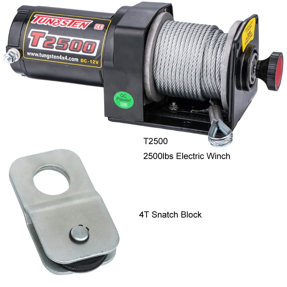 Tungsten4x4 2500lbs Atv Electric Winch Combo-1