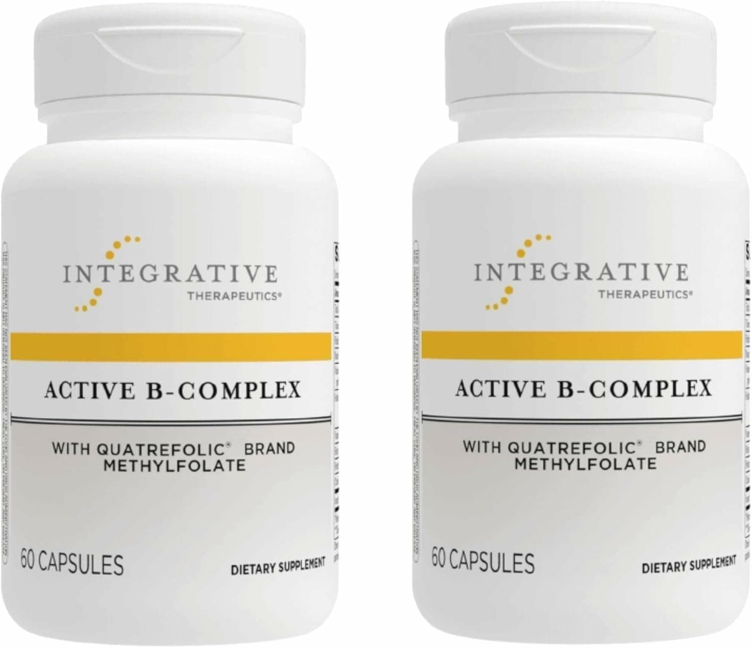 Active B-Complex - with Choline and Methylfolate - Cellular Energy, Immune Function & Heart Health Support with Vitamins B2, B6 & B12*- Gluten-Free -120 Capsules (60 Servings)