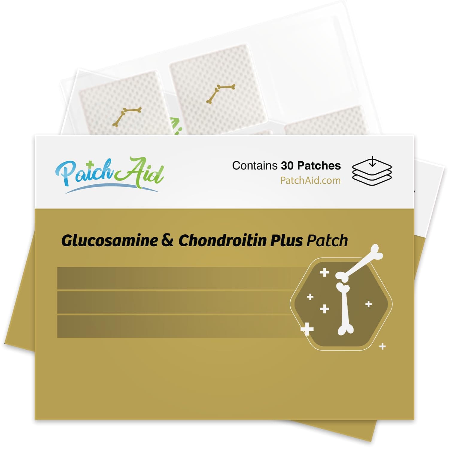 PatchAid Glucosamine and Chondroitin Topical Patch 30-Day Supply