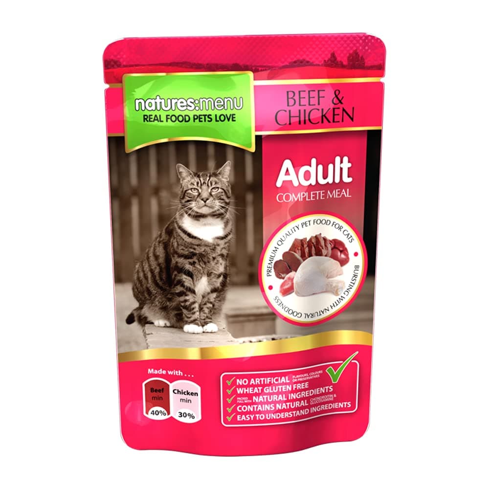 Natures Menu Beef and Chicken 4x12x100g