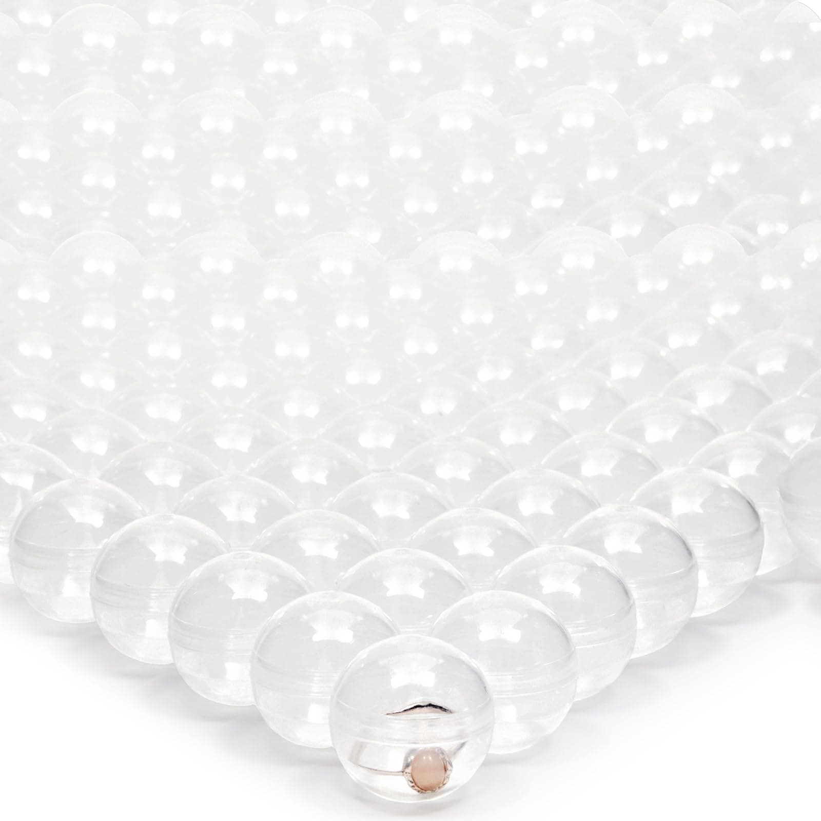 200 Pack Gumball Vending Machine Capsules, 1.1 Inch Plastic Containers for Toys, Prizes, Themed Party Favors, For Ages 3-14