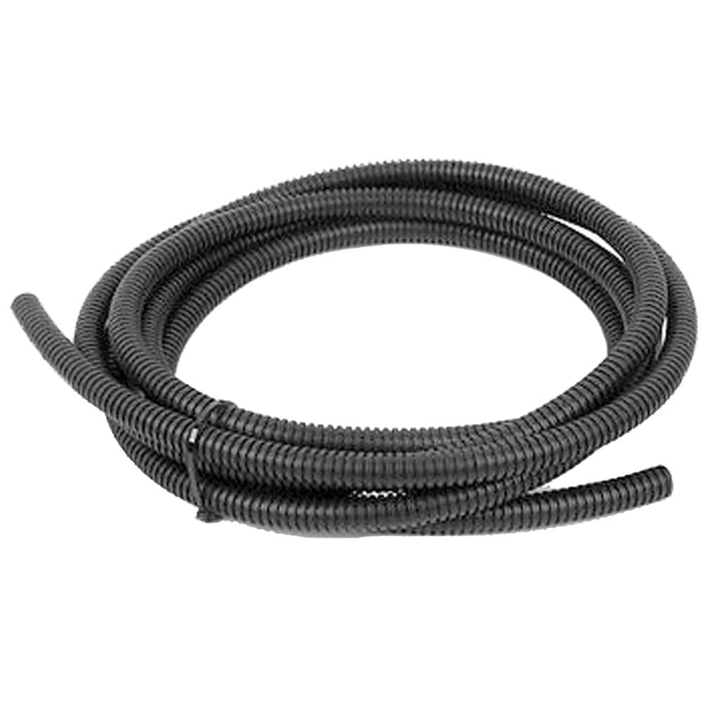 Black 7mm Width Split Loom Wire Flexible Tubing Conduit Hose Cover Car Cable Audio 3M Length