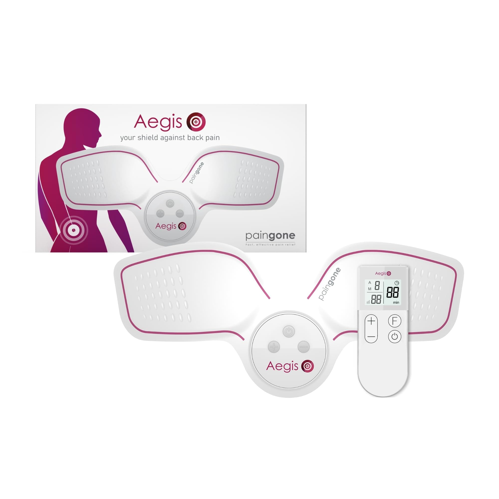 Aegis - The Powerful, Portable Tool That Can Help Relieve Lower Back Pain Quickly - Portable, Lightweight and Fits Discreetly Under Clothing - Wireless, Rechargeable and Remote Controlled