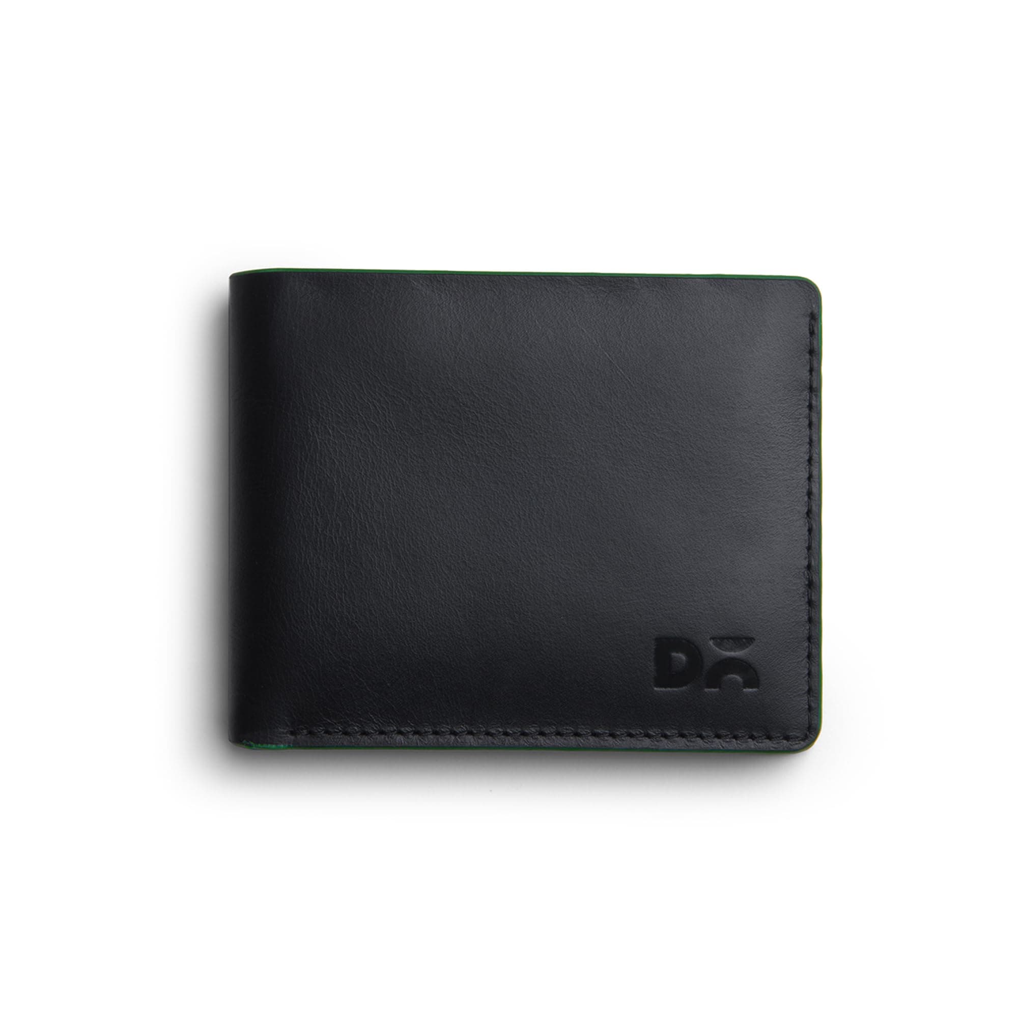 DailyObjects Classic Black Genuine Leather Men’s Bi-Fold Wallet with Multiple Card Slots| Cash Compartment| Slim Durable Design| Stylish Everyday Accessory for Securely Carrying Money| Cards| and IDs