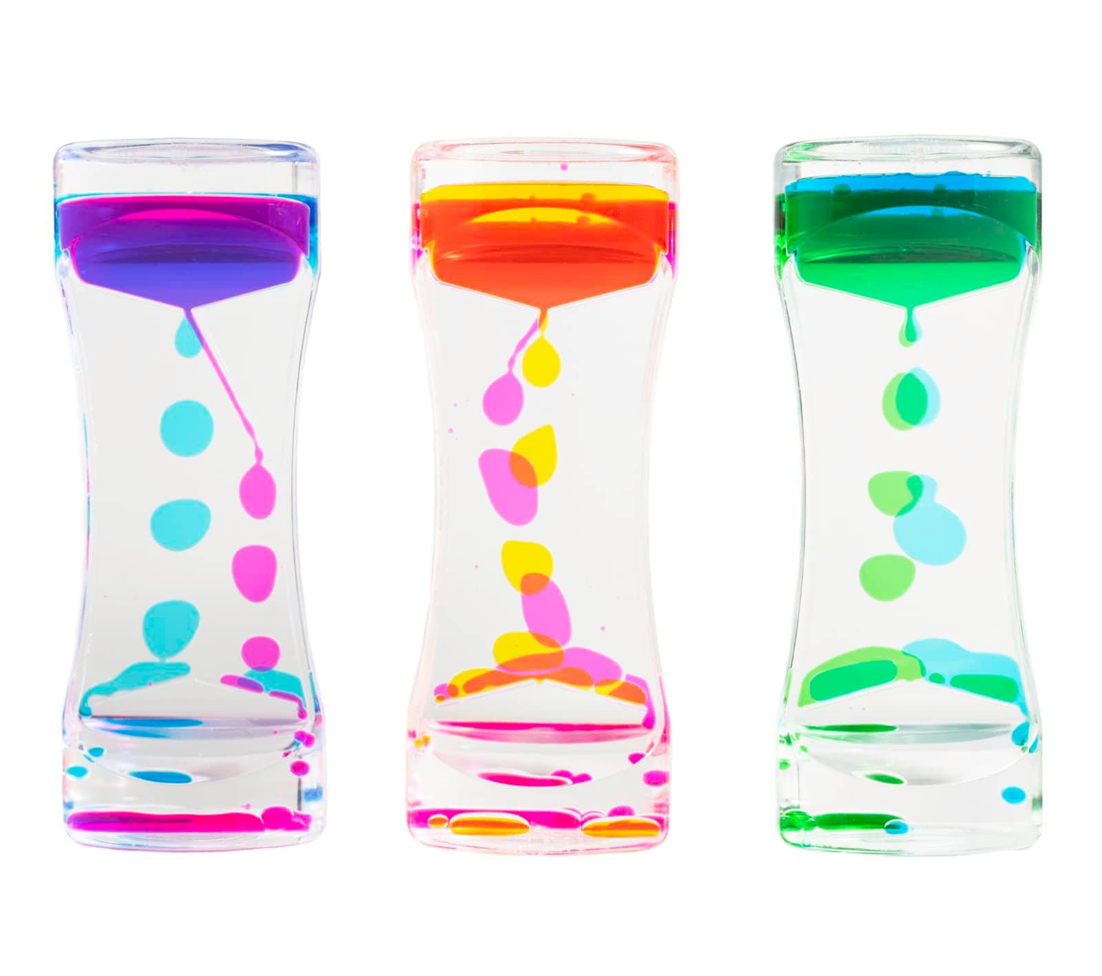 Liquid Sensory Timer for Autism, Needs, ADHD, Stress Relief, Anxiety. Autism Toy and Special Needs Fidget. Choice of Colour. (Yellow & Pink)