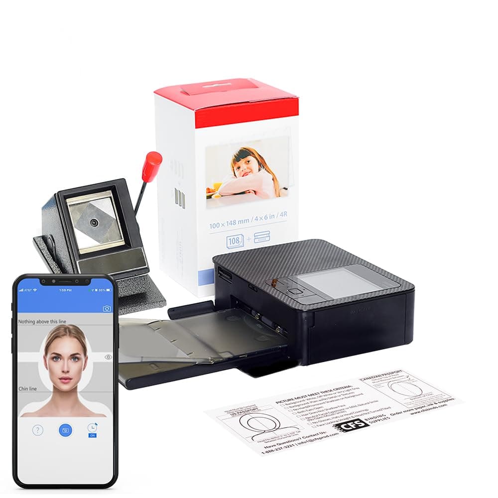 Smartphone Passport Photo System - Compatible with iPhone and Android
