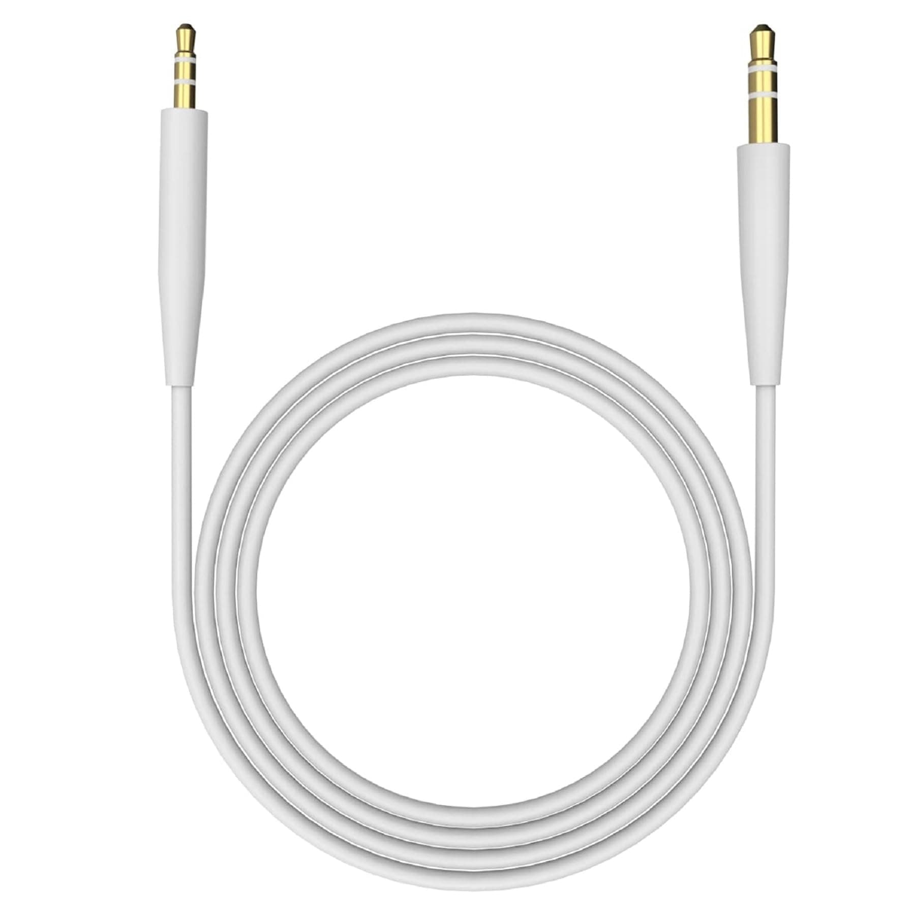 Replacement Audio Cable Cord Wire Compatible with Bose 700 QuietComfort QC45 QC35II QC35 QC25 Noise Cancelling Headphones, SoundTrue Soundlink On-Ear 2 OE2 OE2i Headphones Aux Cord (No Mic) (White)