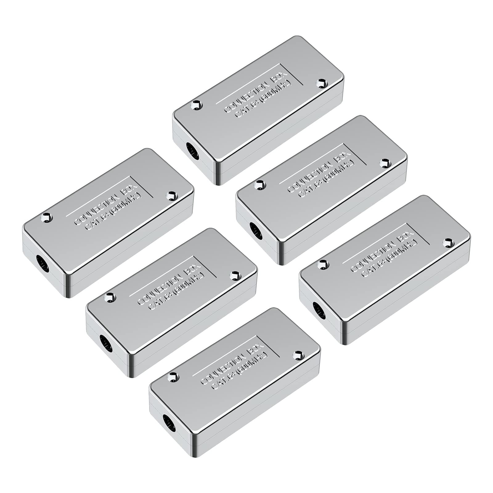 LSA Connection Module Cat 7 Cat 6A Cable Connector Shielded for Network Cable Installation Cable with Wire Cutter 6 Pack