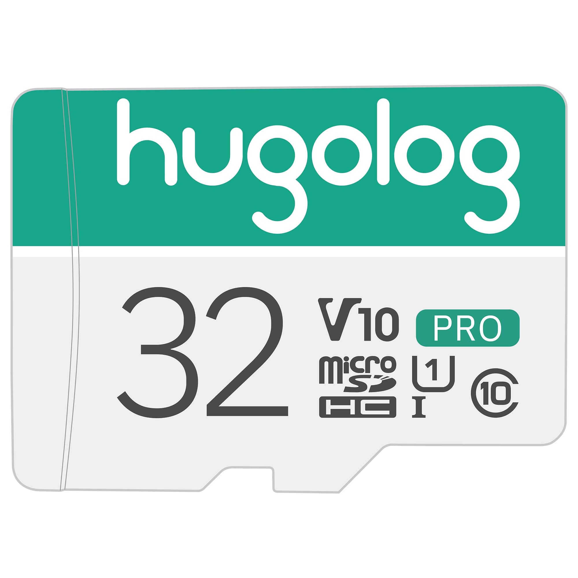 Hugolog 32GB Micro SD Card, Micro SDXC UHS-I Memory Card - 95MB/s, 633X, U1,C10, Full HD Video V10, A1, FAT32, High Speed Flash TF Card P500 for Computers with Adapter/Phone/Tablet/PC