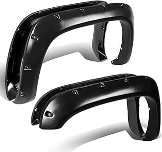 DNA MOTORING WF-DRAM94-MBK Side Wheel Fender Flares, Pack of 4