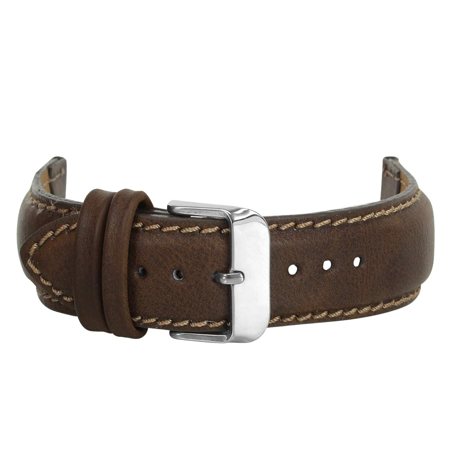 Roycee Vegan Leather Brown Watch Strap Size 22mm (9270922)