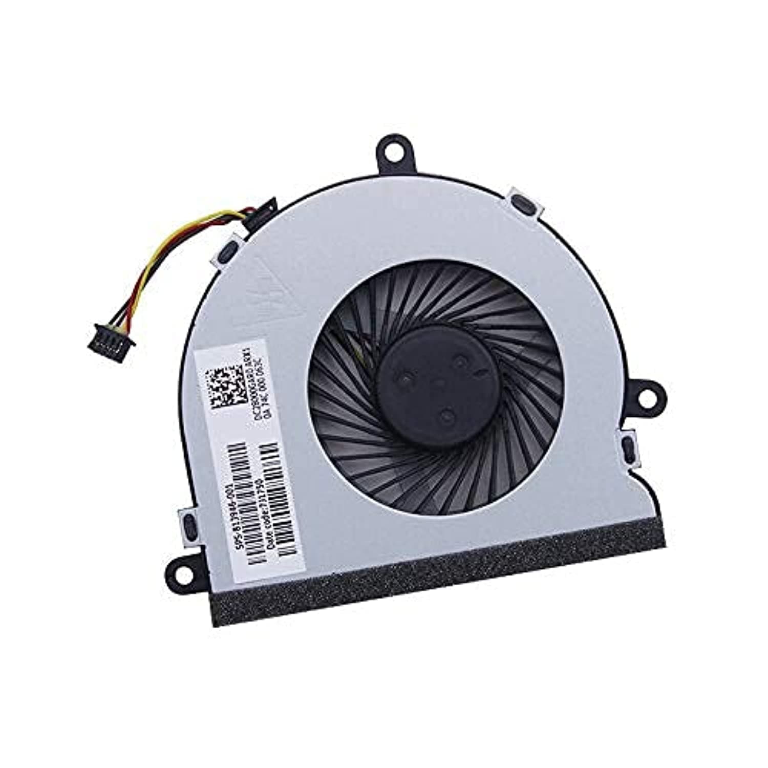 Swiztek Laptop CPU Cooling Fan for HP 15-AC 15-AY 15-AF 15-BA 15-BS 15-BE 15-BF 15-BD 15-BW 15-ACXXX 15-AFXXX 15-BSXXX 15-AYXXX 250 G4 255 G4 14-R020 TPN-C116 TPN -C125 Series 813946-001 4-PIN Fan