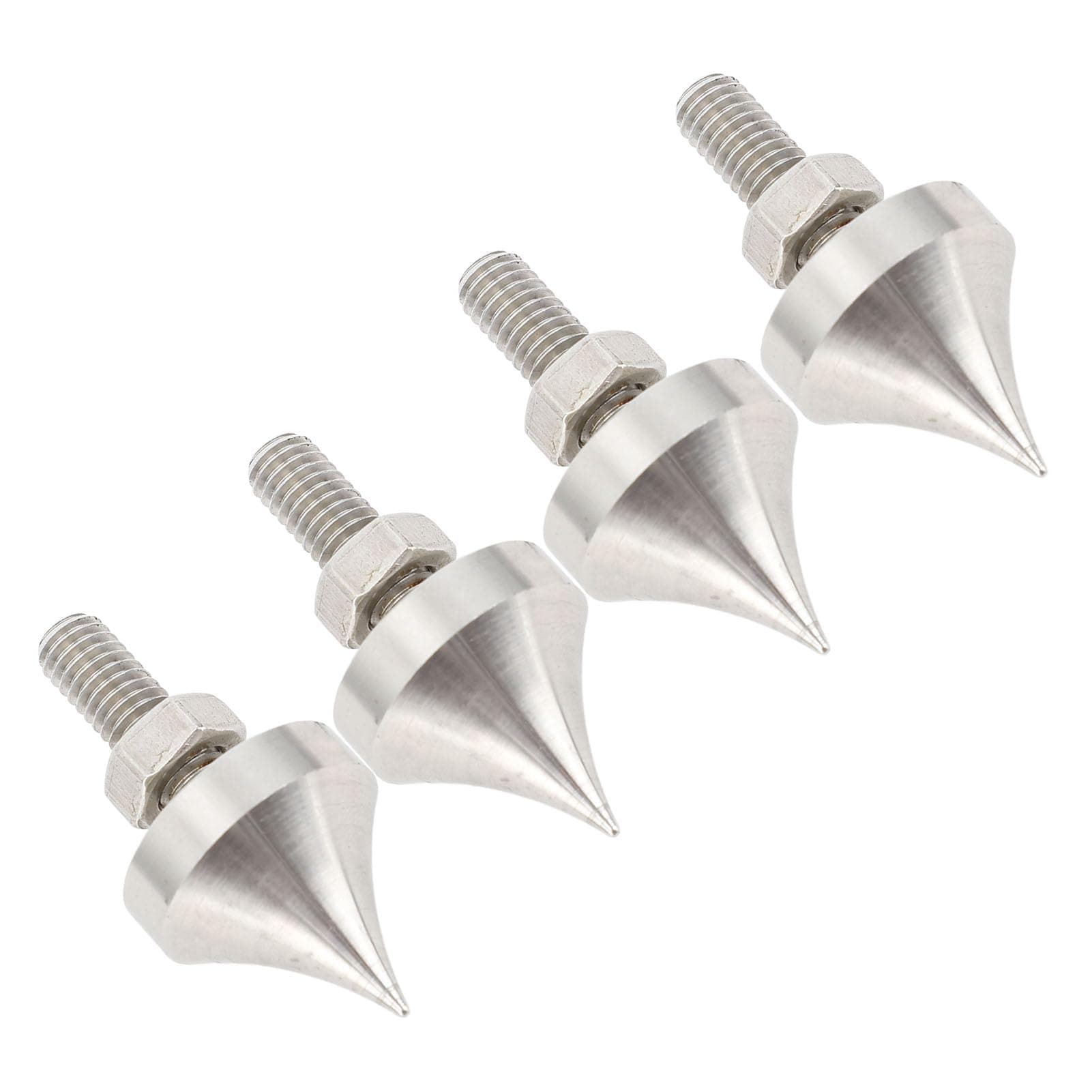 Speaker Isolation Feet, Speaker Isolation Pad HiFi Speaker Spike Shockproof Stainless Steel Speaker Isolation Feet Spikes 4pcs for Amplifier CD DVD Player (M10)