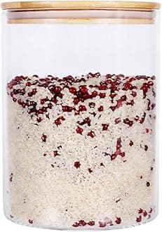 LEAVES AND TREES Y 100 OZ Glass Storage Jar with Lid