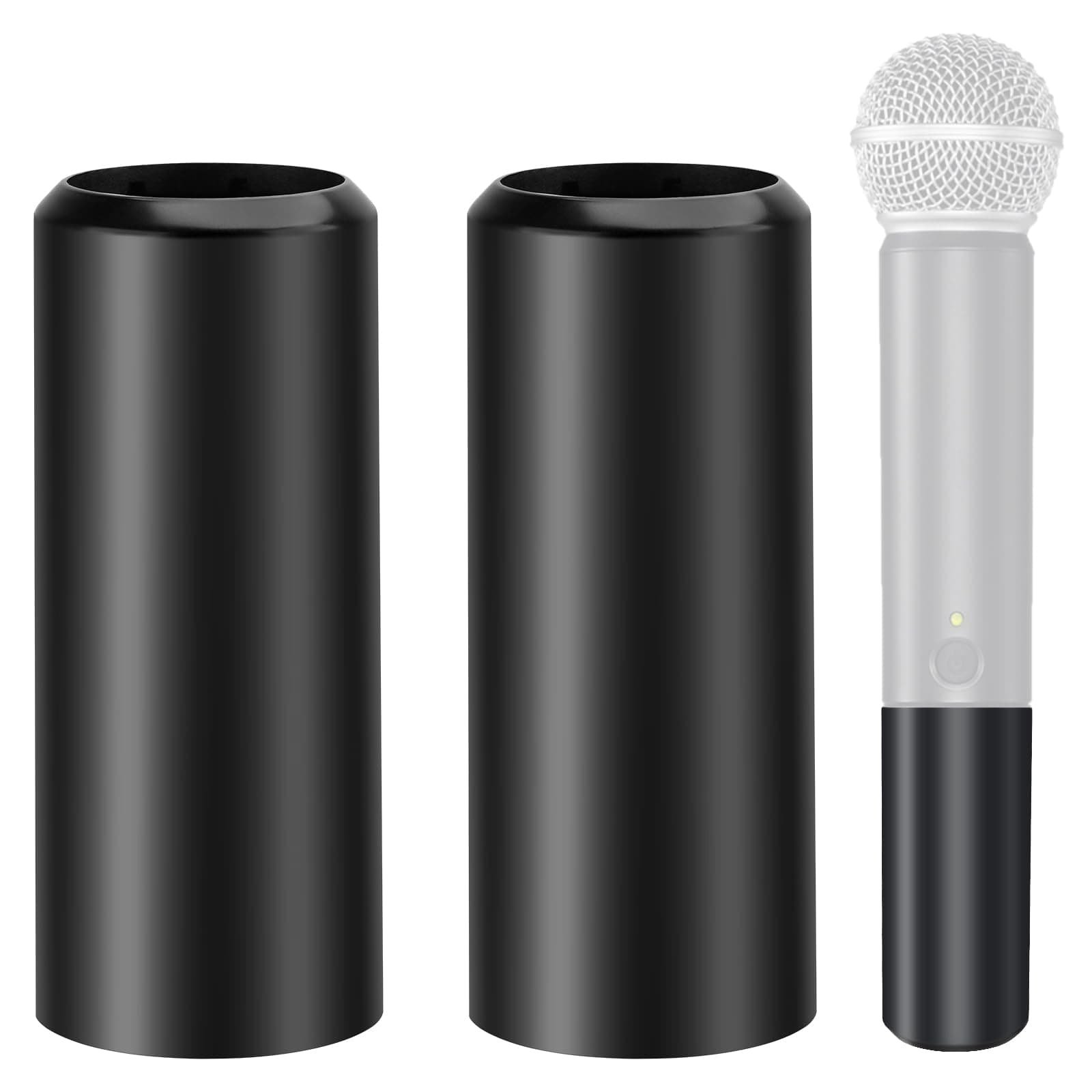 2-Pack Replacement Battery Cover for Shure BLX2/SM58,Beta58,PG58 Wireless Microphone to Repair The Broken Part