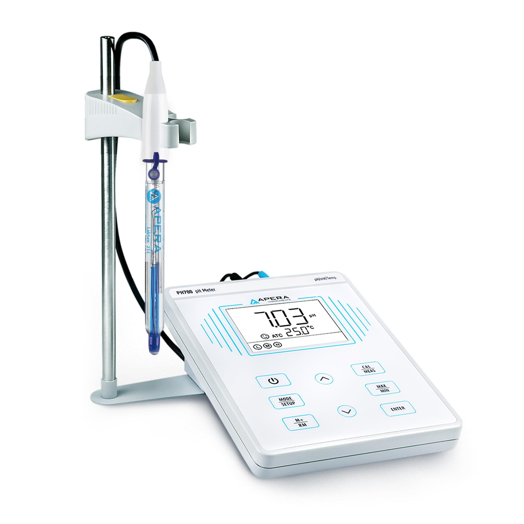 PH700-BC Benchtop Lab pH Meter for Biotechnology and Pharmaceutical Samples, Liquid Food, Protein-containing Liquids, Compatible with TRIS Buffers