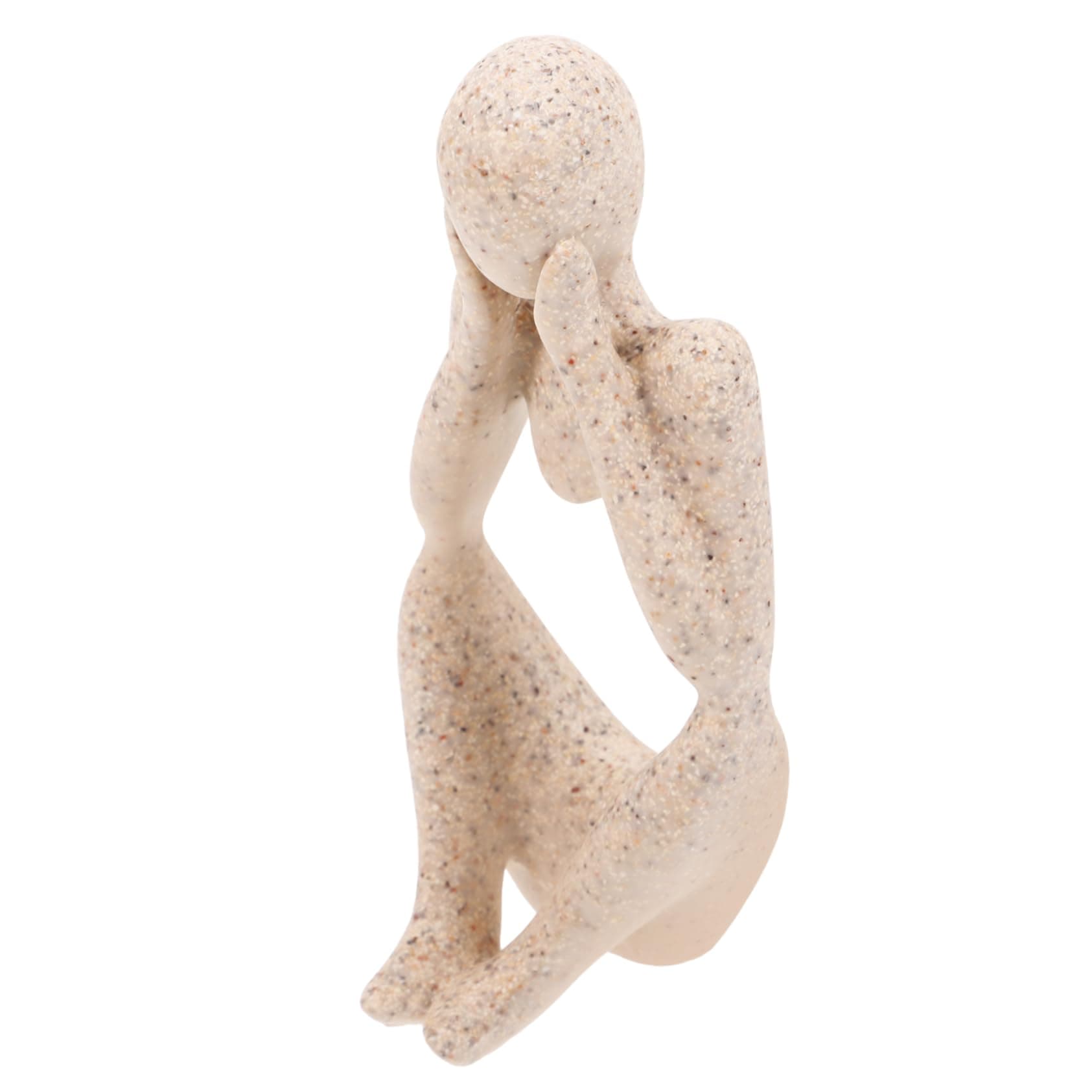 Yardwe Aquarium Decorations Thinker Sculpture Shelf Decor Thinker Decor Abstract Art Sculpture Thinker Figurine Craft Abstract Thinker Statue Thinker Statue Decors Resin Thinker Adornment