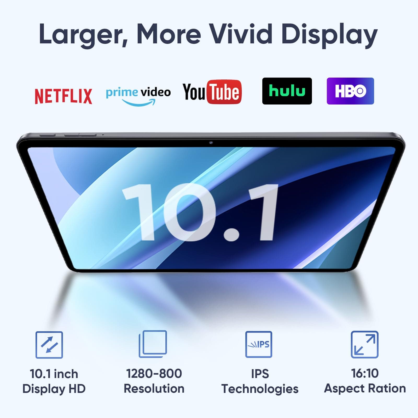 Android 13 Tablet, 10.1 inch Tablet, 2024 Latest Tablet with Keyboard, Mouse, 10GB+64GB 1TB Expand, 8000mAh, Octa-Core Processor, Dual Camera 5MP+8MP, 2.4G+5GWIFI, 1280x800 FHD IPS Touch Screen