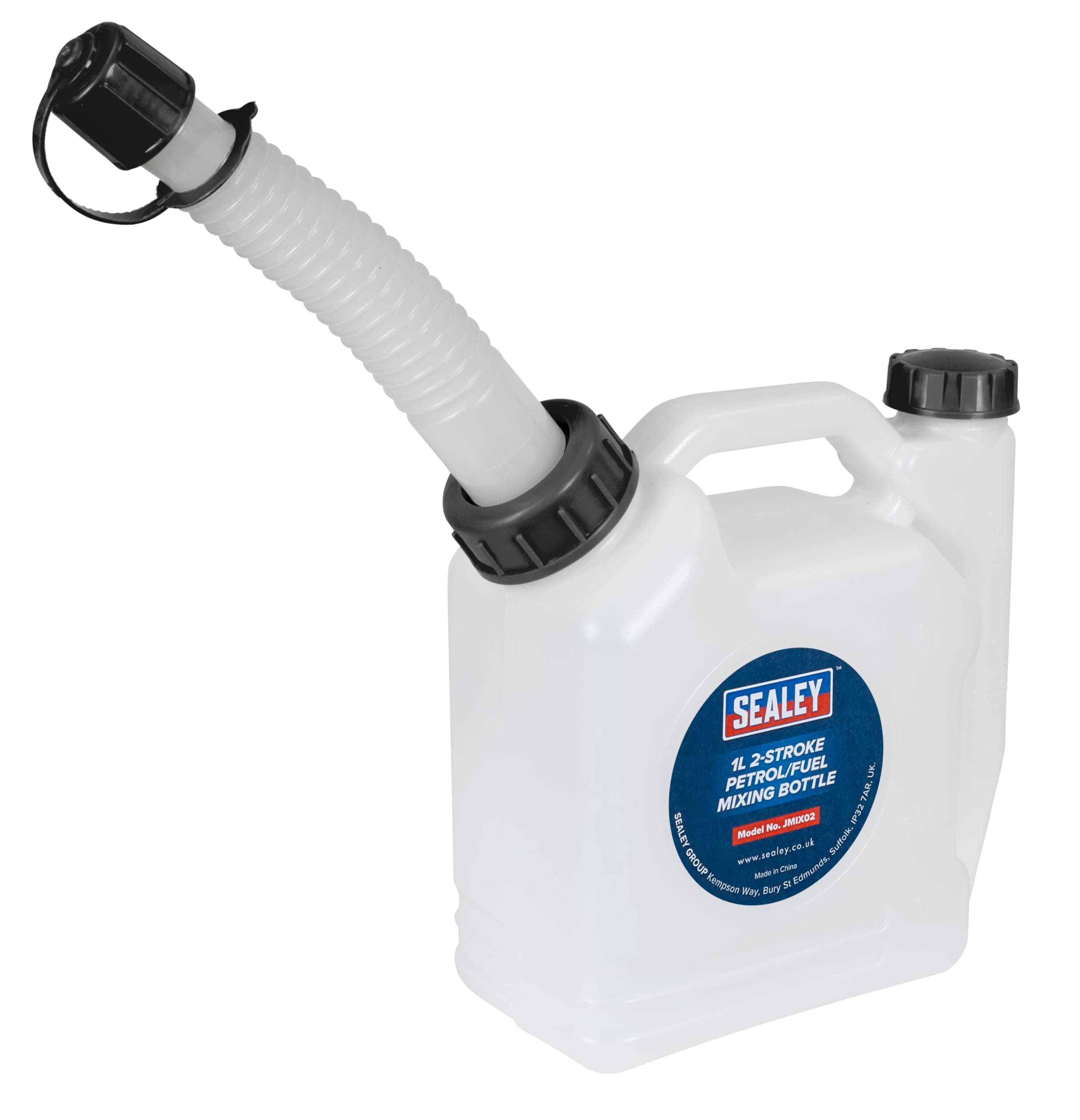 1L 2-Stroke Fuel Mixing Bottle, White