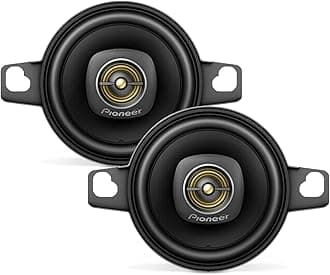 Pioneer TS-A709 A Series 2-3/4” 2-Way 450 Watt Max Power Coaxial Speaker with a 16mm Tweeter – Pair, Black