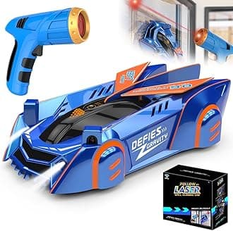 Mineup RC Cars, Zero Gravity Laser Remote Control Cars, Wall Climbing Race Car, Controlled Racing Toy Car, Thrilling Fun for Kids Boy Girls Age 16+Years and Aldult (Blue)