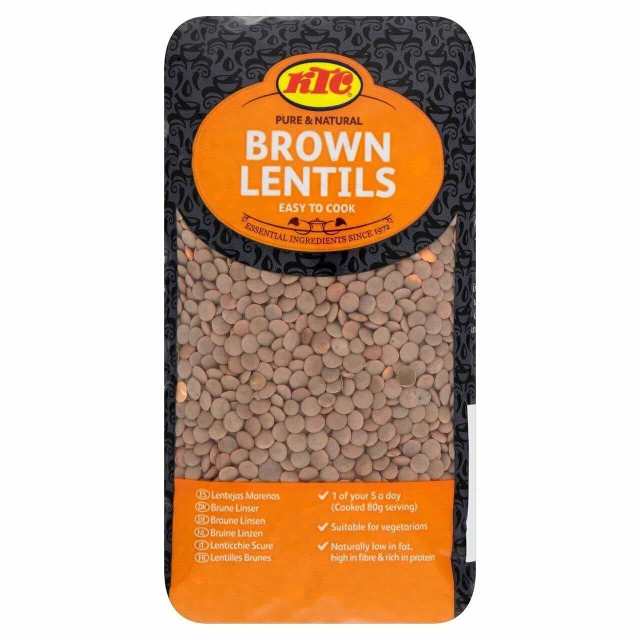 KTC Brown Lentils, 1kg