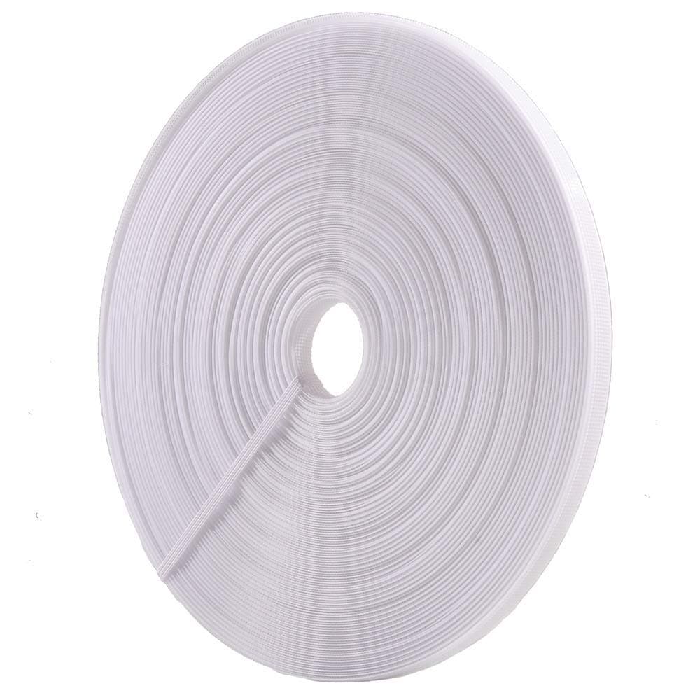 50 Yards Polyester Boning for Sewing - Sew-Through Low Density Boning for Corsets, Nursing Caps, Bridal Gowns, (8mm Wide, White)