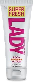 Lady Parts Whole Body Deodorant Lotion For Women | POWDER LOTION for Privates & Body to Stop Odor & Friction | Aluminum Free | CocoVanilla Scent | 4oz