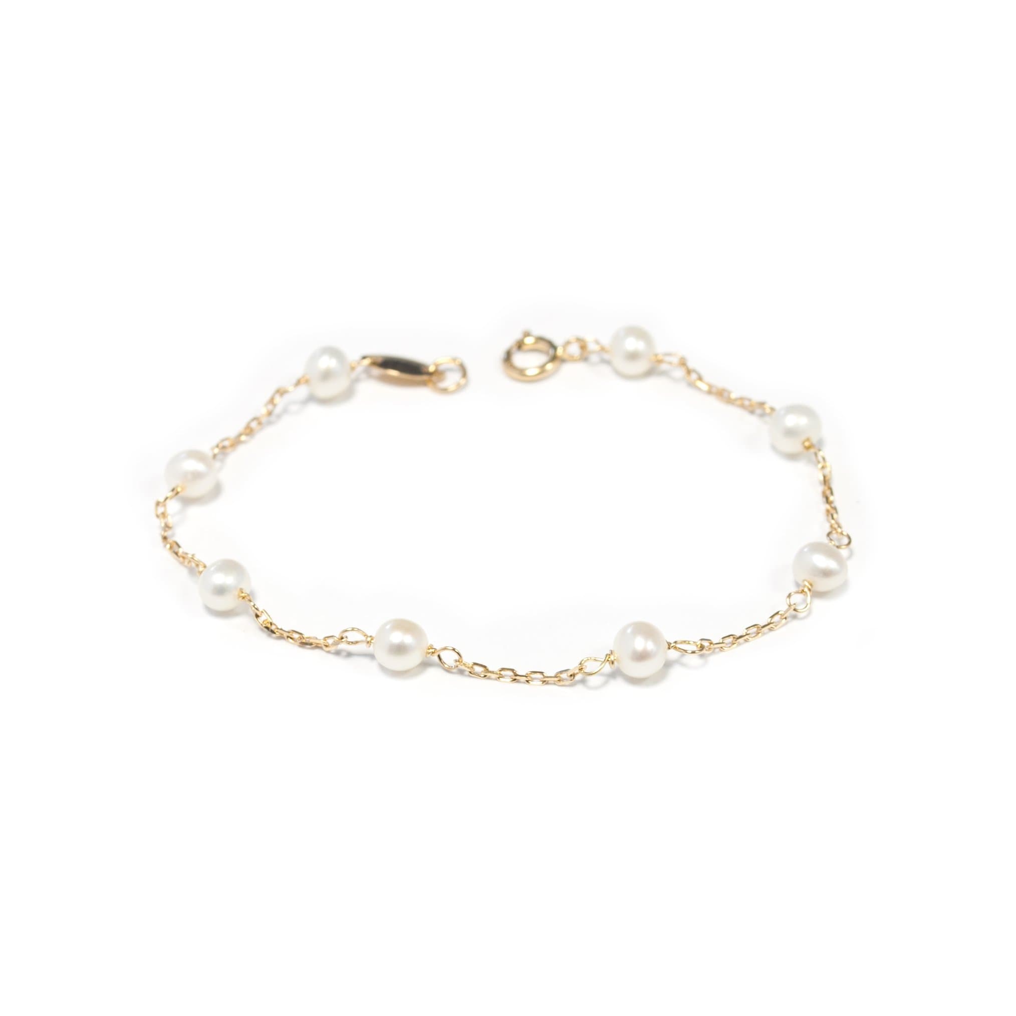18ct Yellow Gold pearl Bracelet