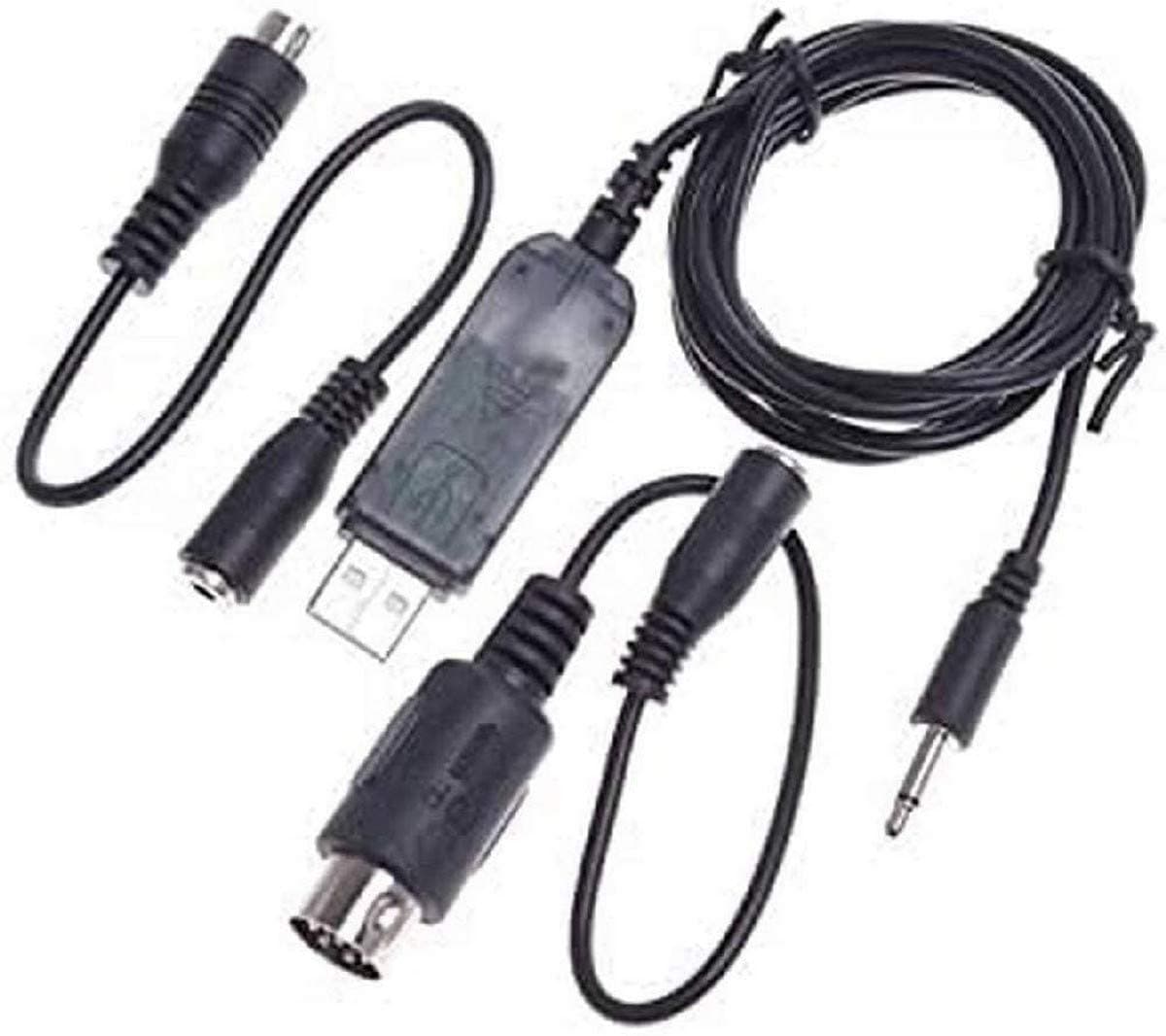 YUNIQUE GREEN-CLEAN-POWERUSB Adapter Cable Flysky for RC Flight Simulator | Compatible with FS-i6 FS-T6 FS-TH9X | Supports FMS, Black, Plastic