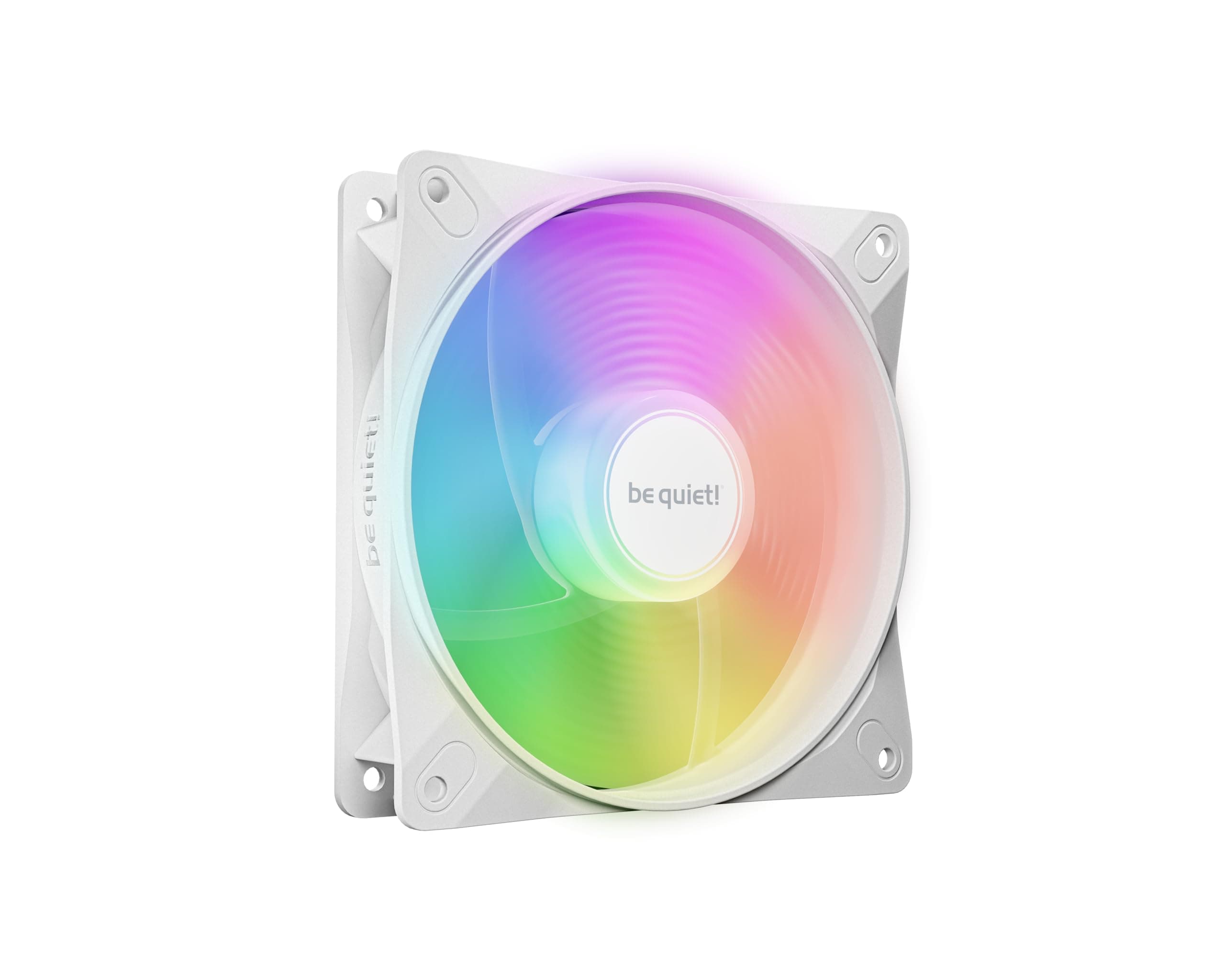 Light Wings LX 120mm PWM Reverse White Fan, Optimized and Reversed Blades, ARGB LEDs, Extraordinary air Pressure, Ideal as Side or Bottom Intake, Illuminated hub, Frosted Fan Blades