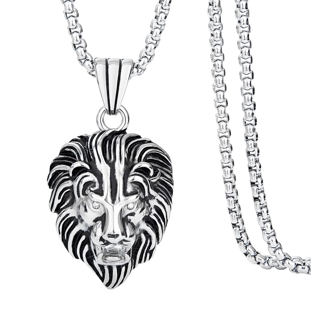 Bigger Silver Lion Necklace