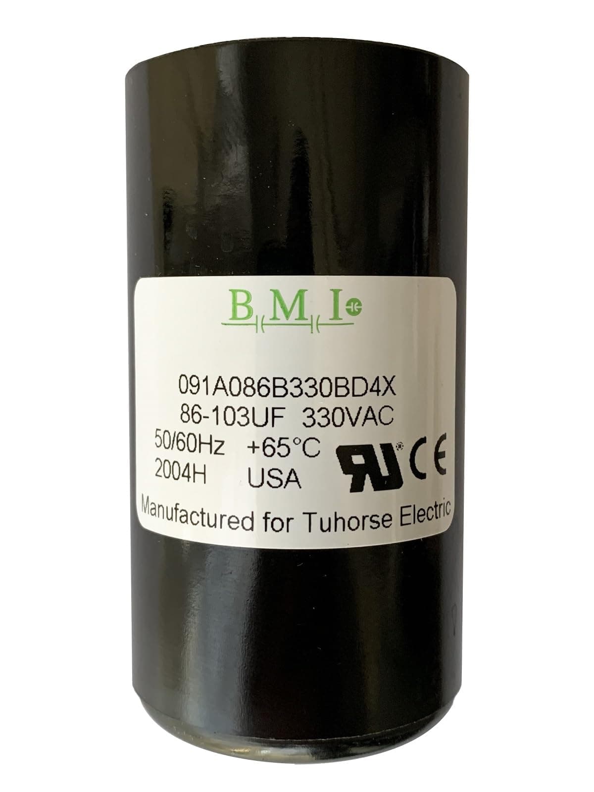 BMI 86-103 MFD (uF) Motor Start Capacitor, Compatible Replacement Part for U17-1424, U17-2074 and The Start Capacitor in TCB20M230 Made in USA by BMI for Tuhorse Electric
