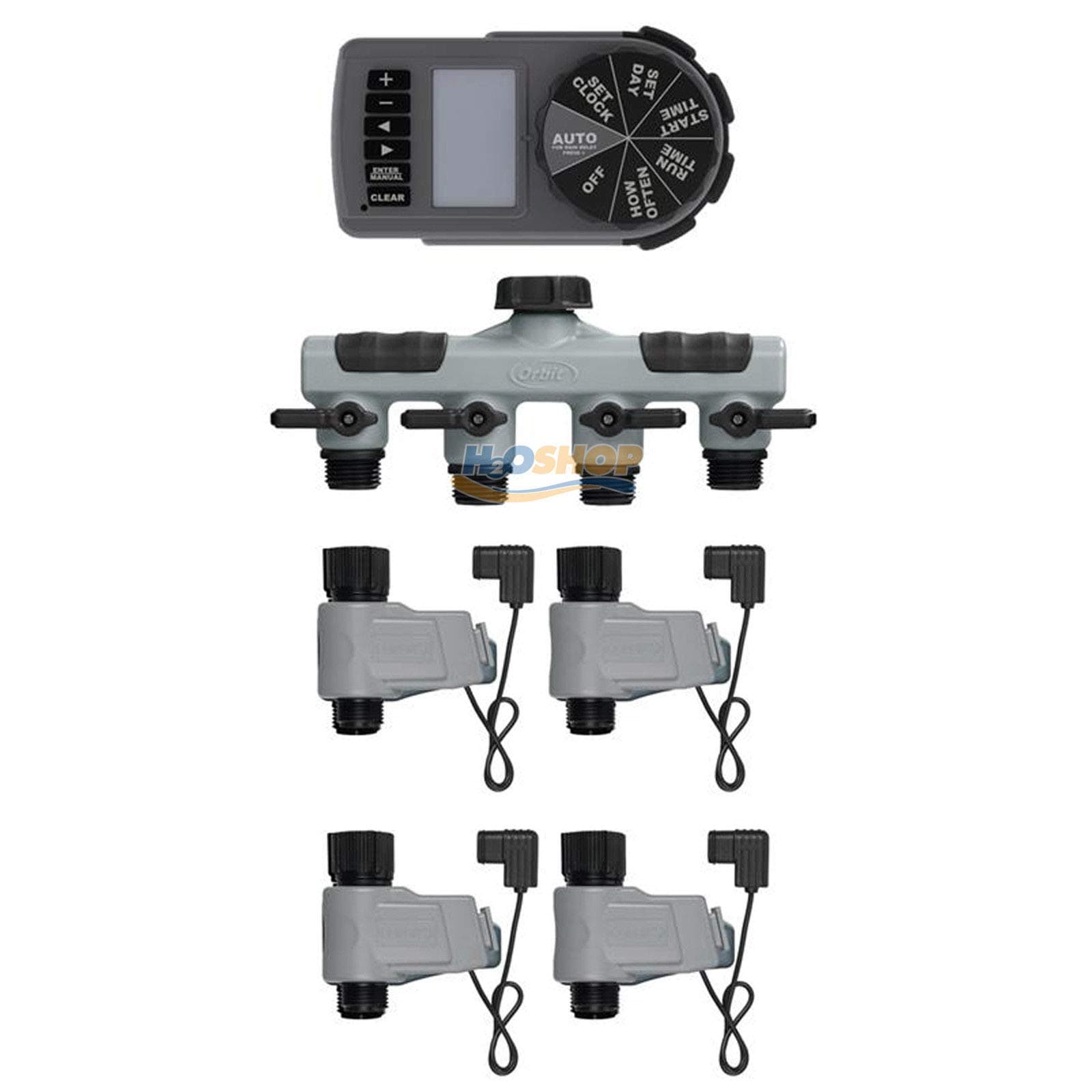 Orbit 94143 Automatic Garden Watering Tap Timer Kit (Buddy Programming)