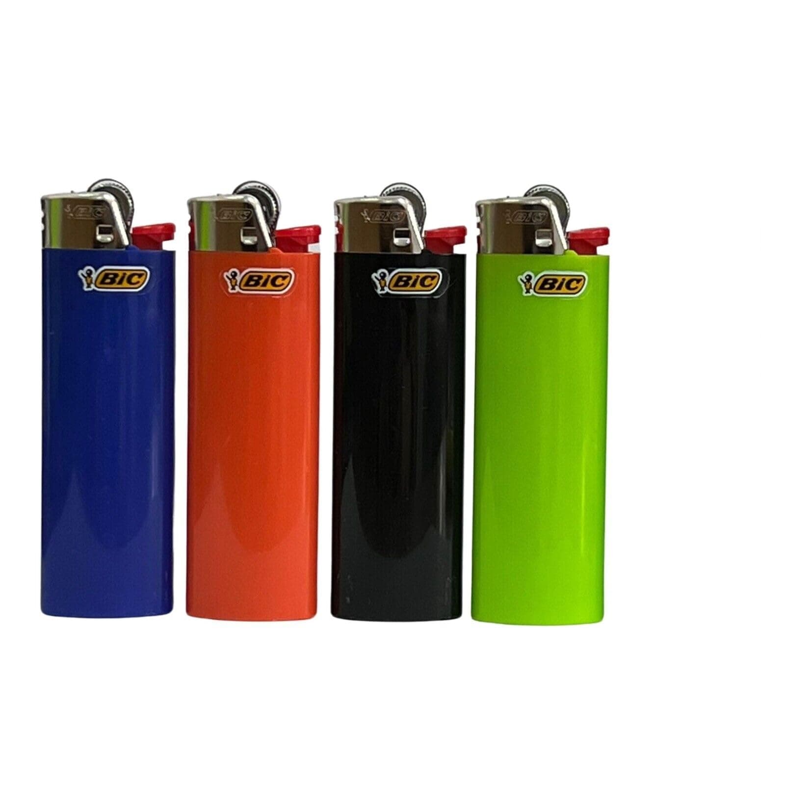 4 X Genuine BIC Maxi Lighters Assorted Colours Pocket Size Summer BBQ Candles GIFT SET