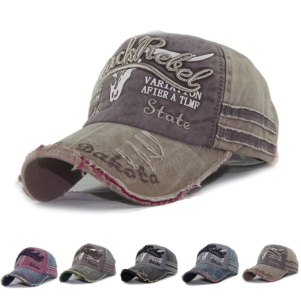 Cap Summer Cap Vintage Cotton Baseball Cap Unisex Distressed Snapback Trucker Hat