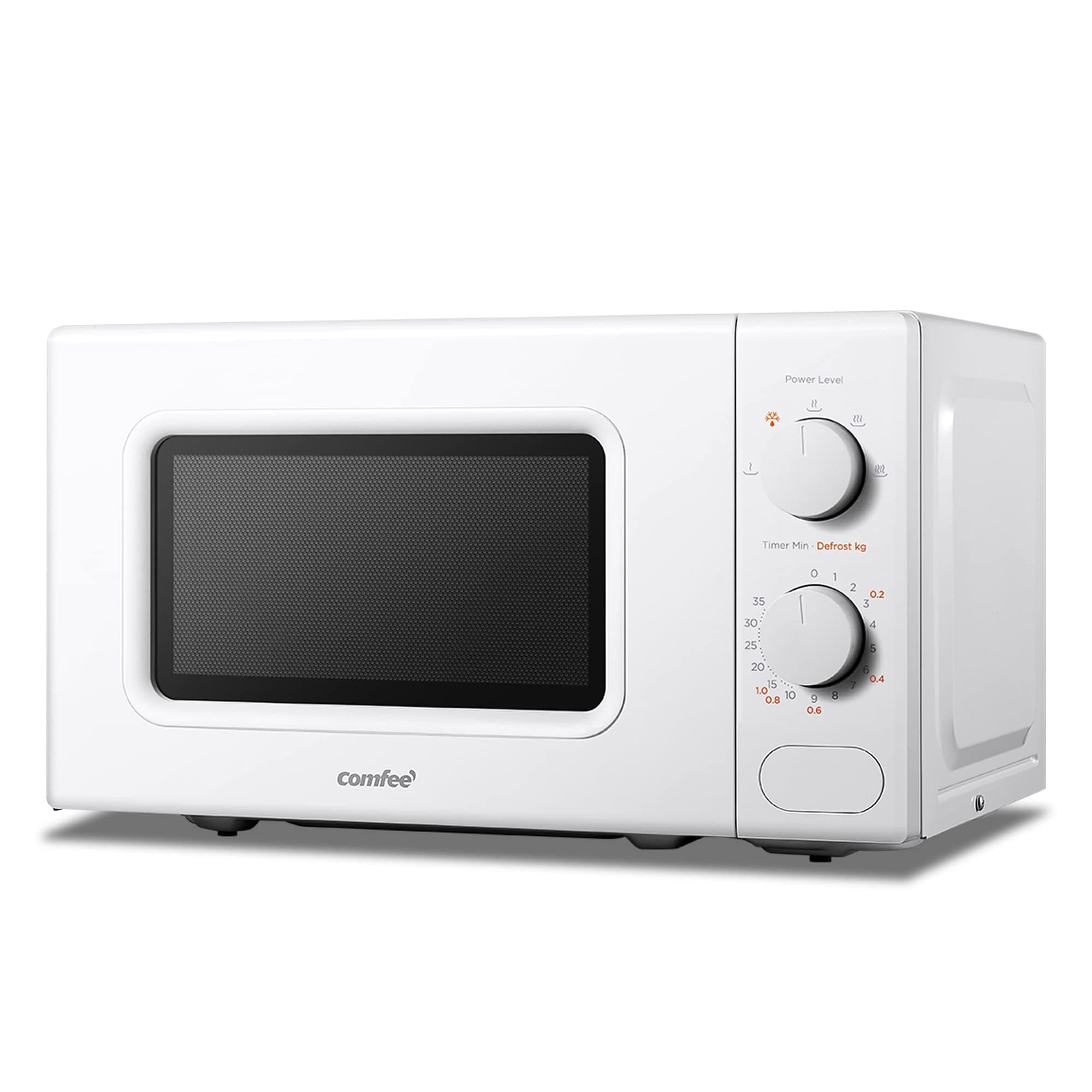 700W 20L White Microwave Oven With 5 Cooking Power Levels, Quick Defrost Function, And Kitchen Manual Timer - Compact Design CM-M202CC(WH)