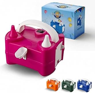 Electric Balloon Pump, Portable Dual Nozzle Air Pump for Balloons 220v-240v 600w, Balloon Machine for Bulk Balloons Filling, Balloon Pump for Outdoor Recreations