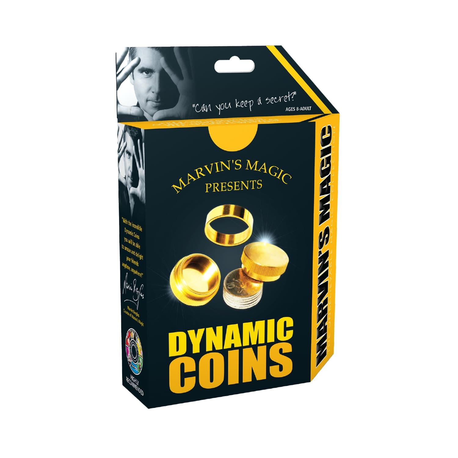 Marvin's Magic - The Dynamic Coins Amazing Trick Set for All Levels - Magic Set with Fun Magic Tricks and Prank Kit - Prop Money, Family Games, Magic Kit, Prank kit, Cool Gadgets