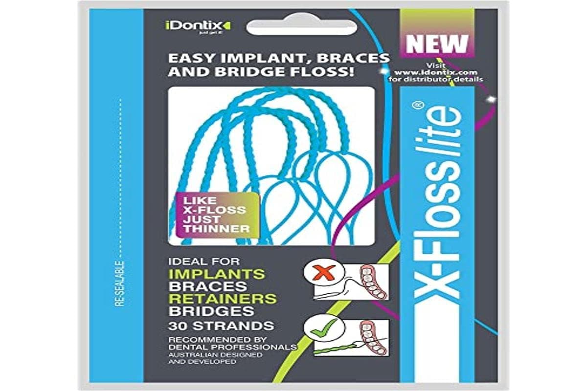 iDONTIX X-FLOSS LITE THIN DENTAL FLOSS 30 STRANDS IN PACK by Idontix