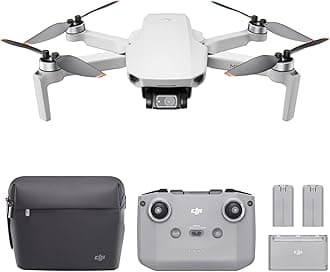 Mini 2 Fly More Combo - Ultralight and Foldable Drone Quadcopter, 3-Axis Gimbal with 4K Camera, 12MP Photo, 31 Minutes Flight Time, OcuSync 2.0 HD Video Transmission,QuickShots with DJI Fly App