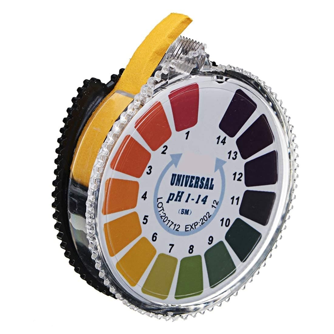 PH 1-14 Test Paper Litmus Strips Universal Indicator Paper with Color Chart - 5 Meter Roll to Measure PH-Value in Liquids