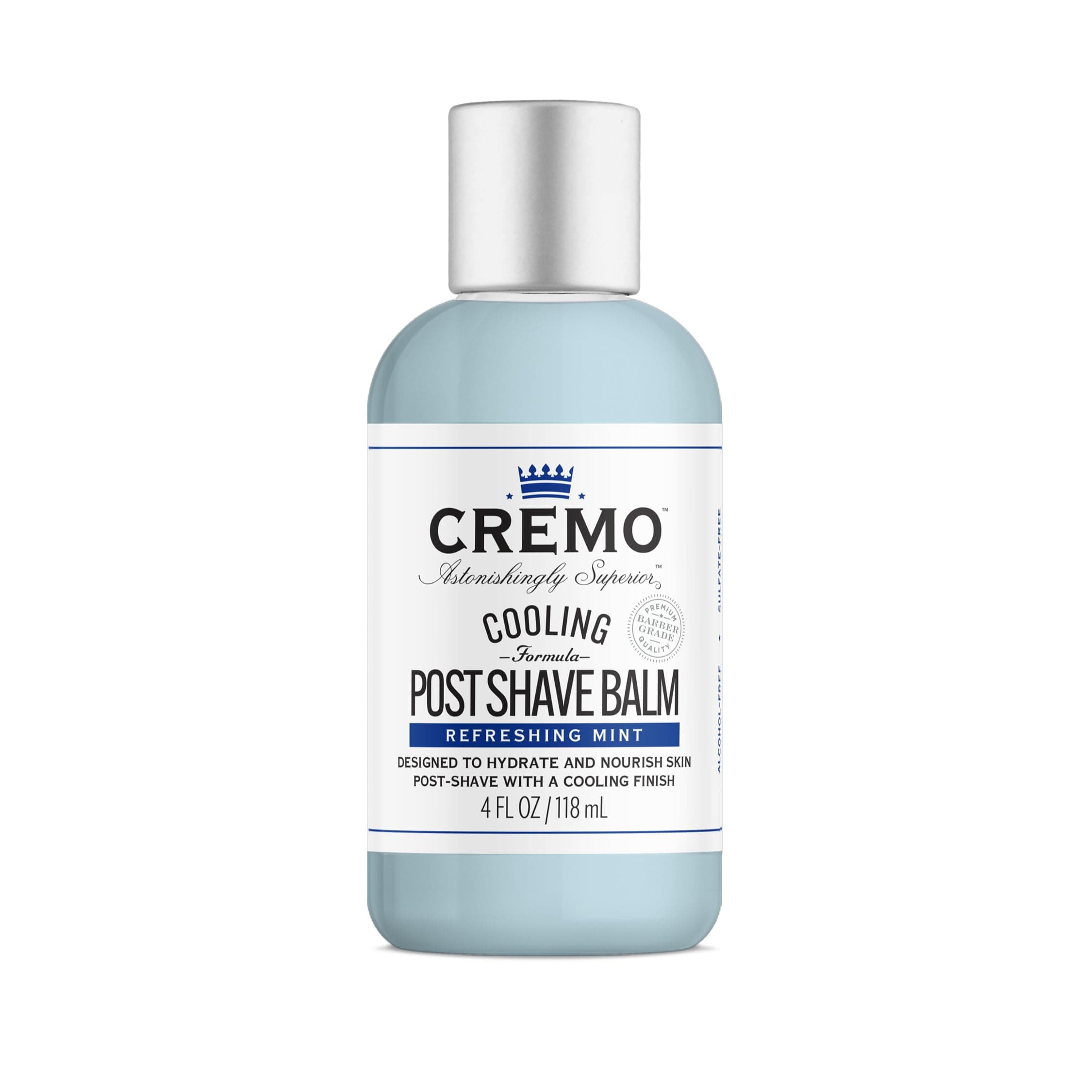 Cremo Cooling Formula Post Shave Balm, Soothes, Cools And Protects Skin From Shaving Irritation, Dryness and Razor Burn, 4 Oz