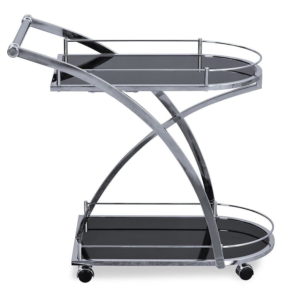 @home By Nilkamal Juniper Kitchen Trolley (Black)