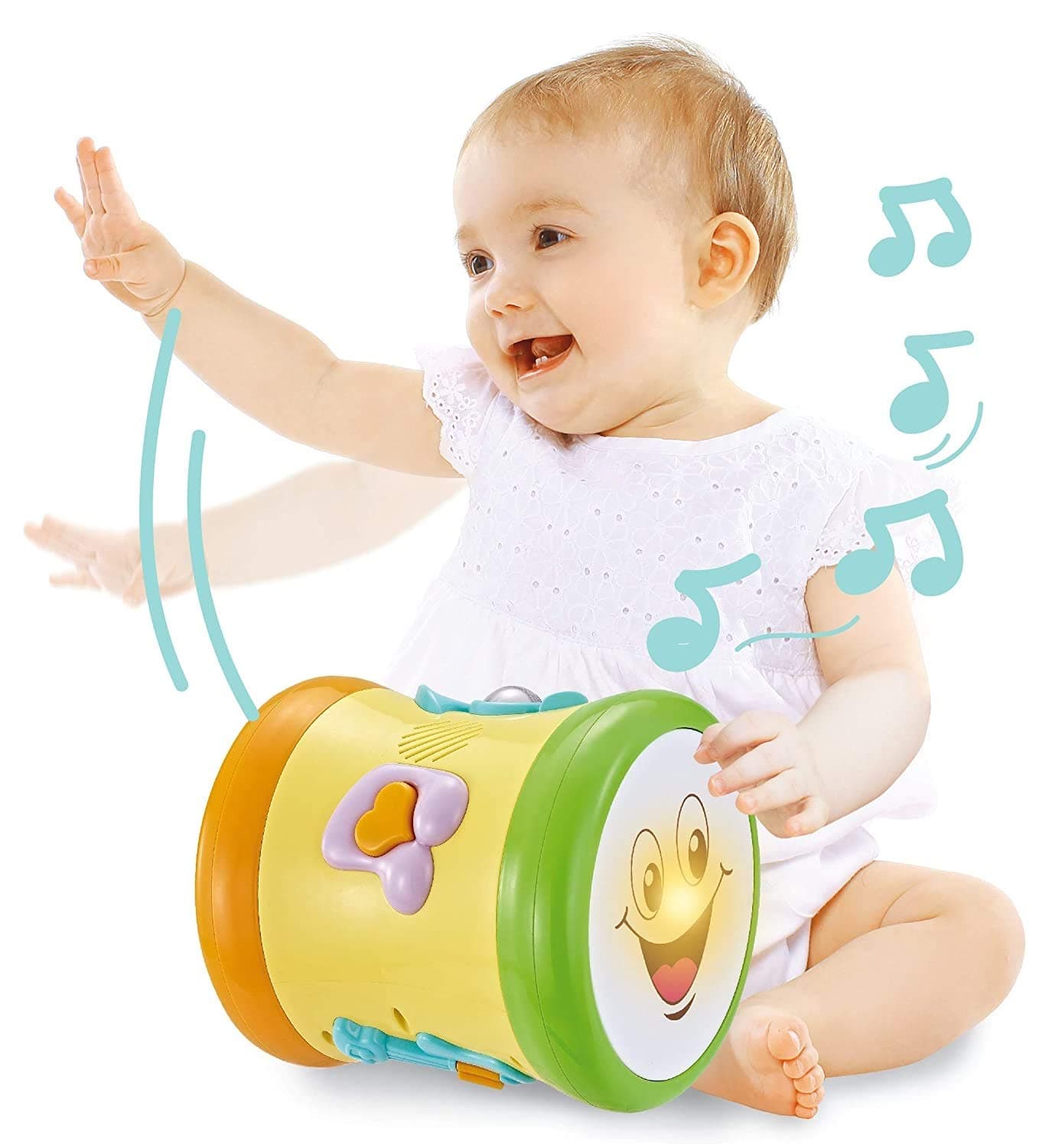 Orapple by R for Rabbit Plastic Musical Learning Drum Toys for Kids|Toddlers|Baby of 1 - 4 Years Old, Multi Color