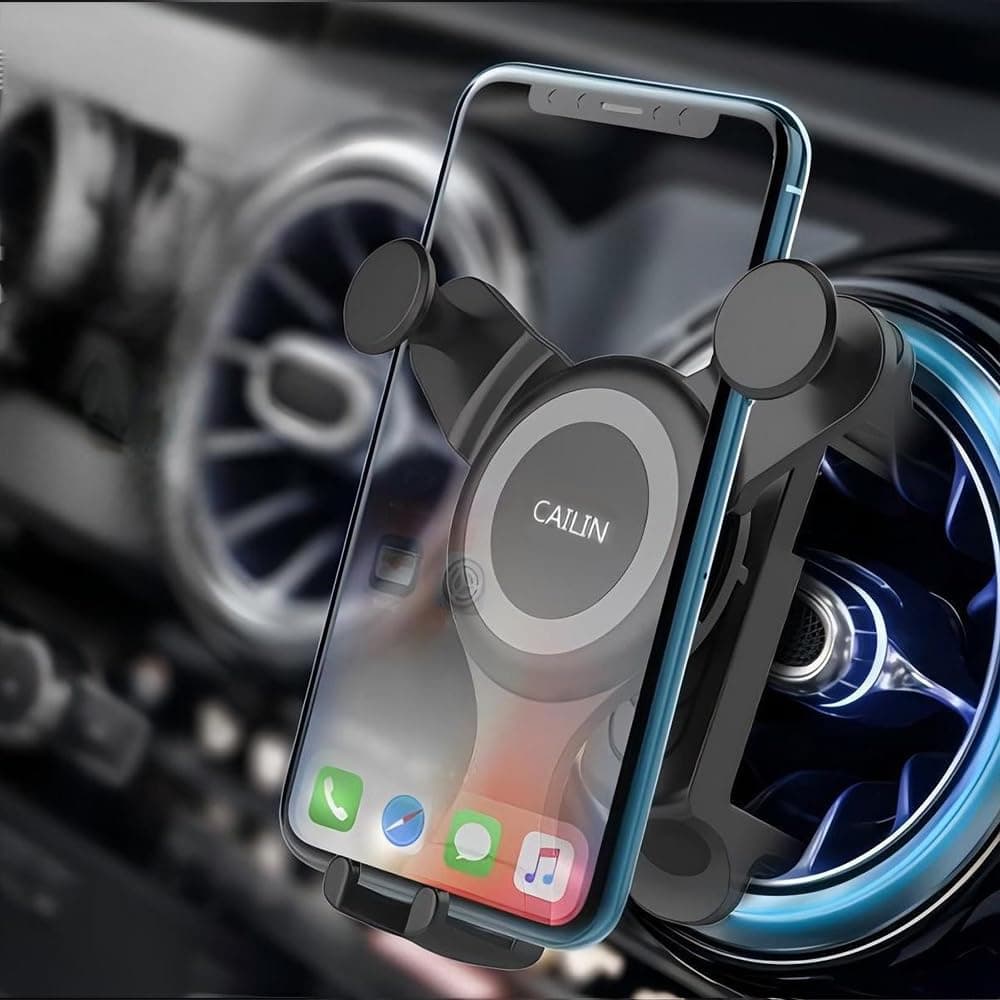 Car Phone Mount Compatible Applicable Mercedebenz Mobile Phone Holder A/B/C-Class, A3 Q2,FordMustang,Volkswagen Tiguan Automatic Locking Universal Air Vent Cell Phone Holder